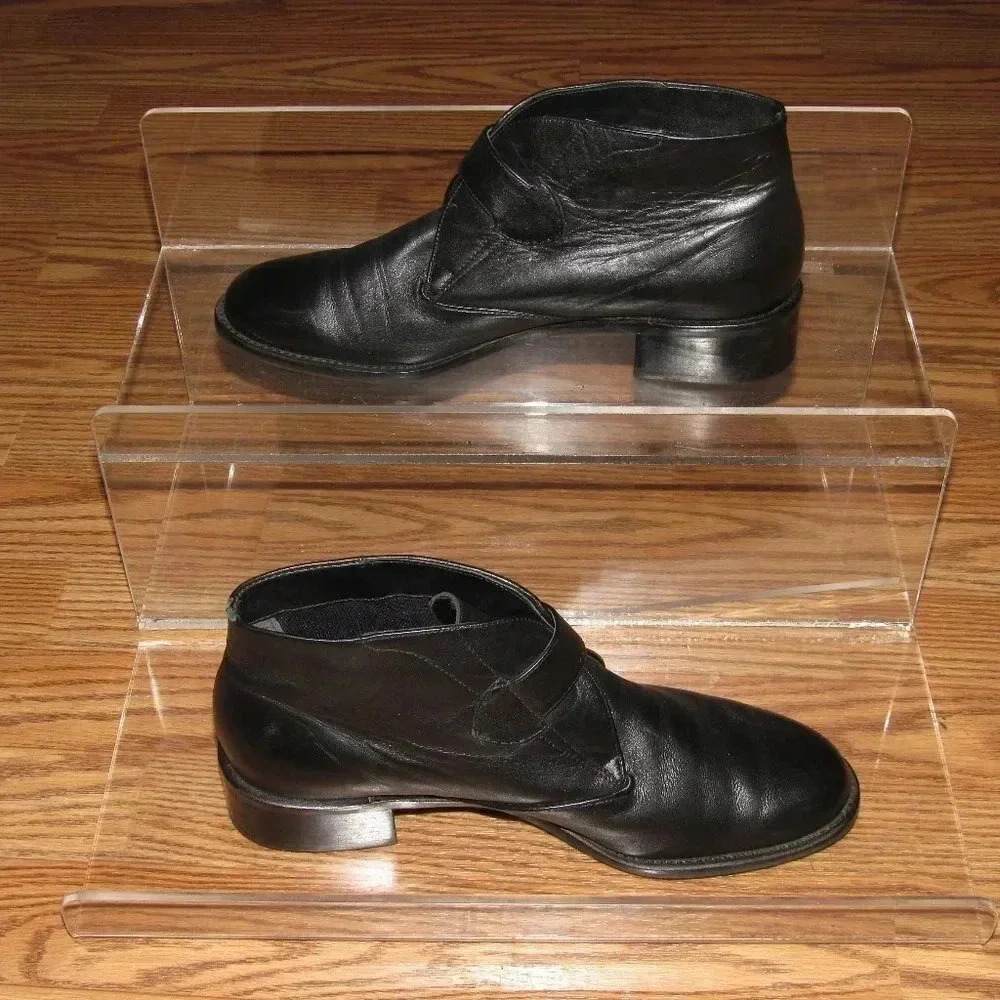 ETIENNE AIGNER Show-Time Leather Ankle Booties 7.5 - Picture 3 of 7